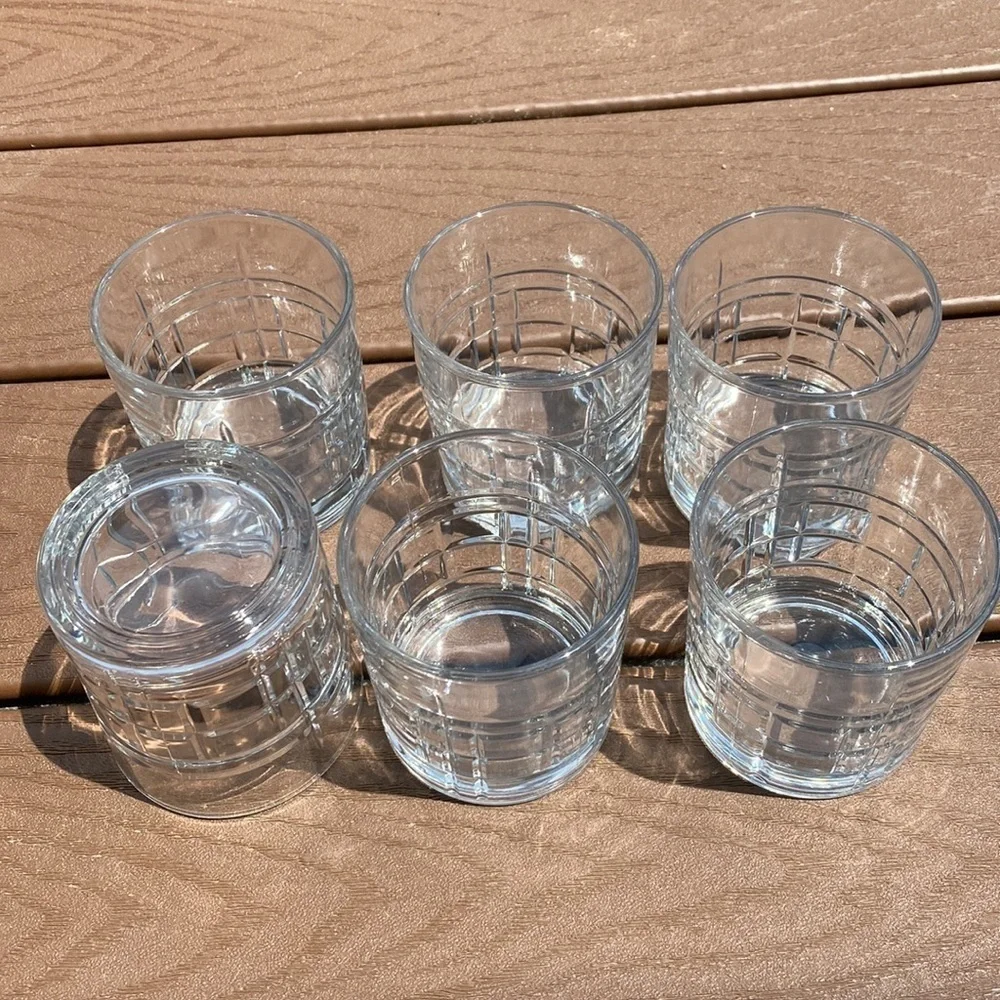 Nicole Miller Studio Whisky Glasses set of 6, 11oz